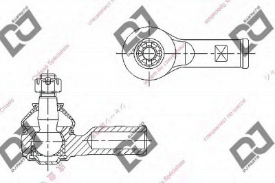 DJ PARTS de1170 -  Наконечник поперечной рулевой тяги